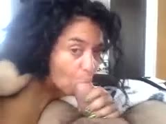 My friend gets a good oral job from a curly perverted old dark brown.